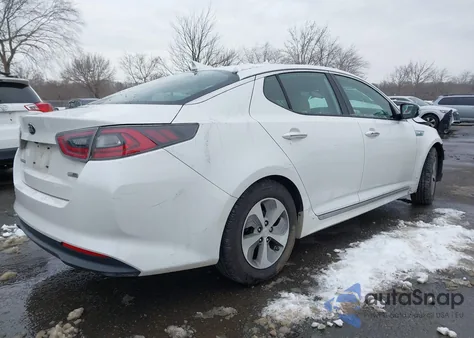 2015 Kia Optima Hybrid z USA, uszkodzony, nr VIN KNAGM4ADXF5077253